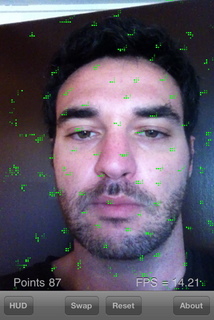 Lucas Kanade Optical Flow for the iPhone - This is the frame we're taking
